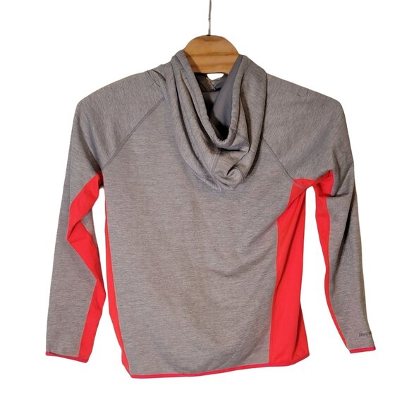 Under Armour Loose‎ Cold Gear Hooded Sweatshirt Size Large Gray Pink Hoodie - Picture 2 of 6